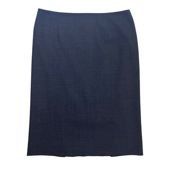Theory Golda 2 Urban Charcoal Gray Virgin Wool Blend Pencil Skirt Office Siren - Picture 8 of 11